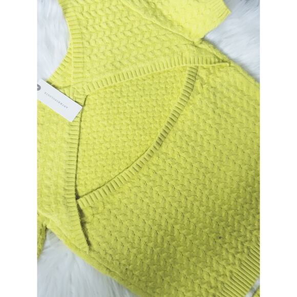 NEW Anthropologie Maeve Yellow Knit Skirt & Top Set - M - Picture 7 of 7
